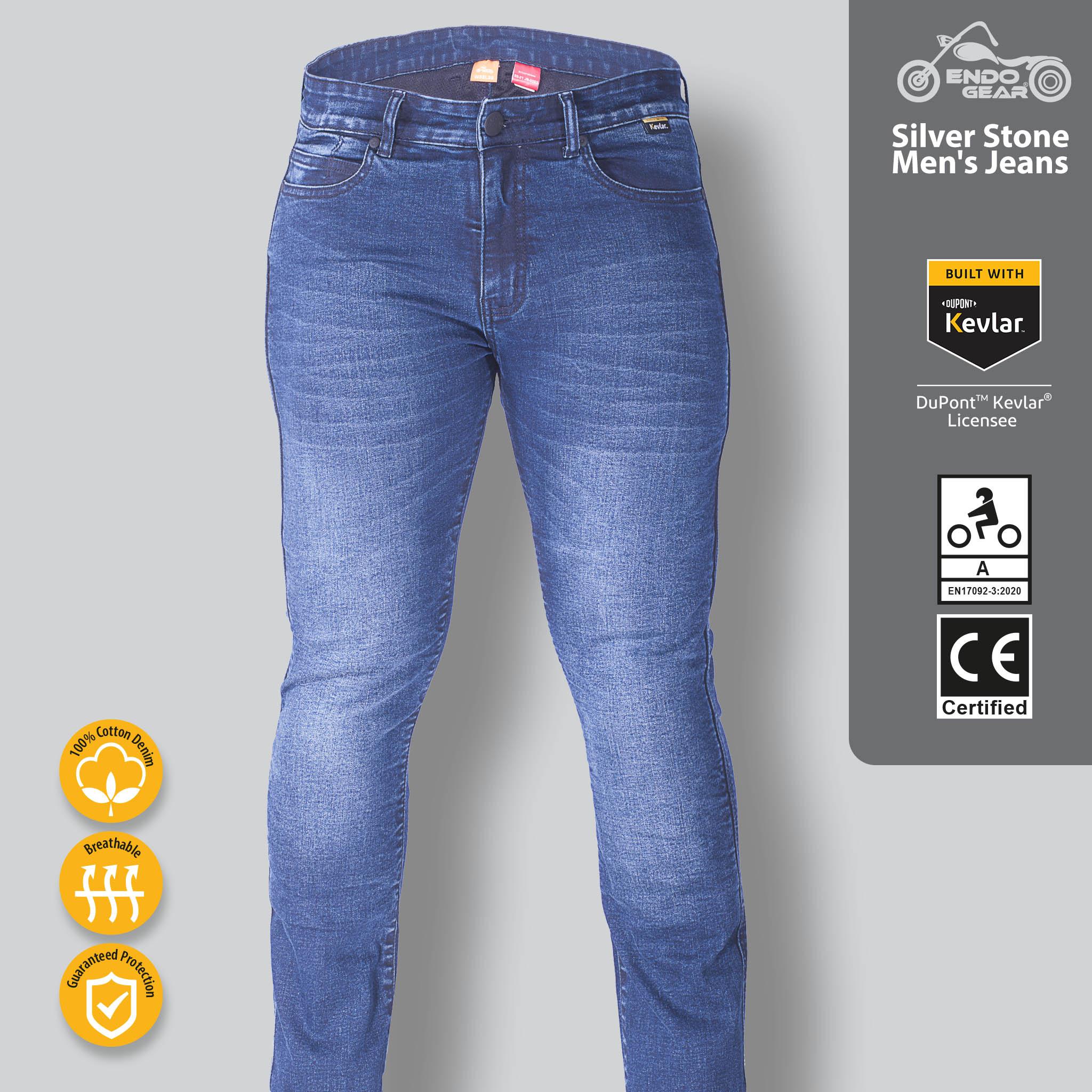 Lemant Men’s Silver Stone Jeans – Classic Durable Denim