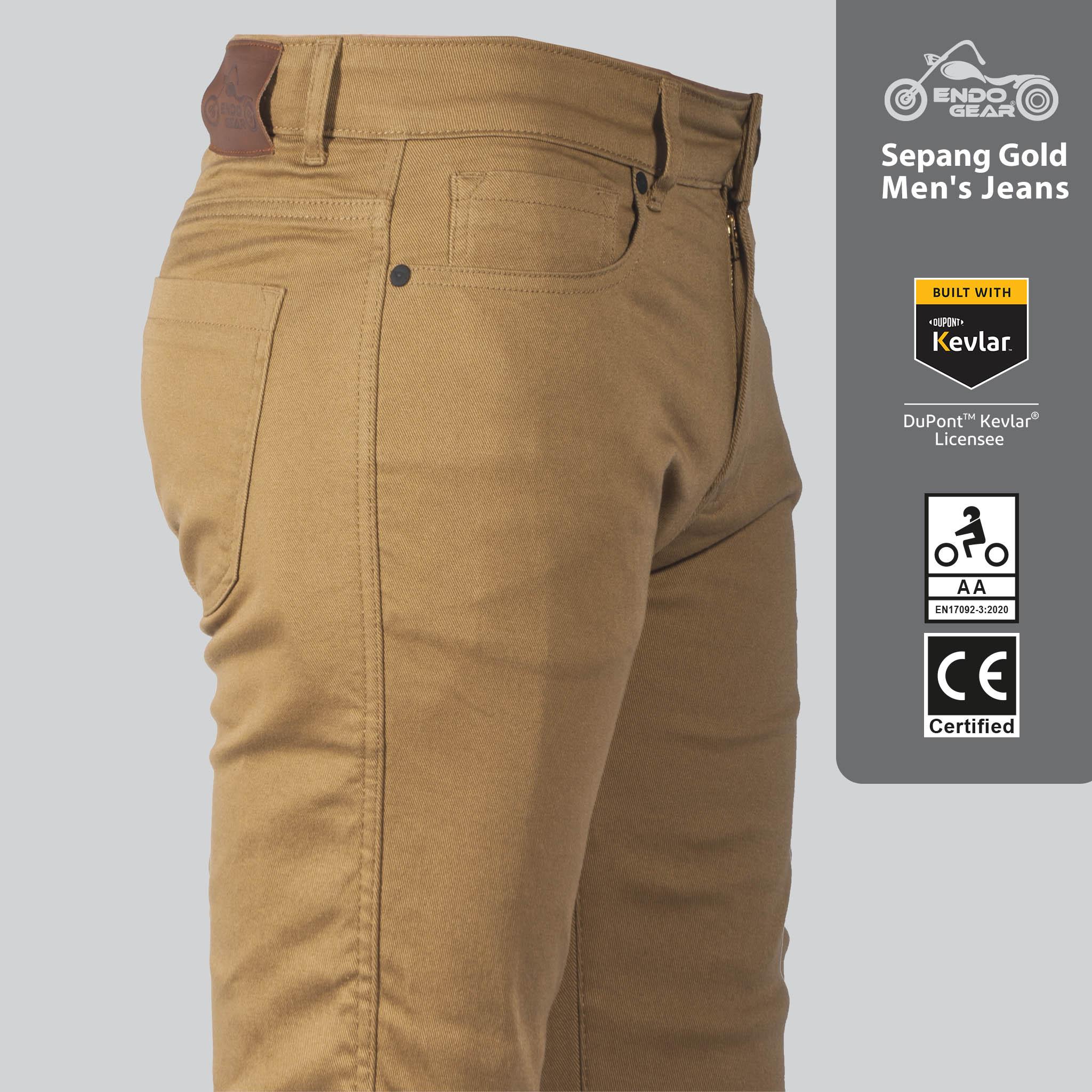 Lemant Men’s Gold Sepang Jeans – Stylish Durable Denim - Image 3