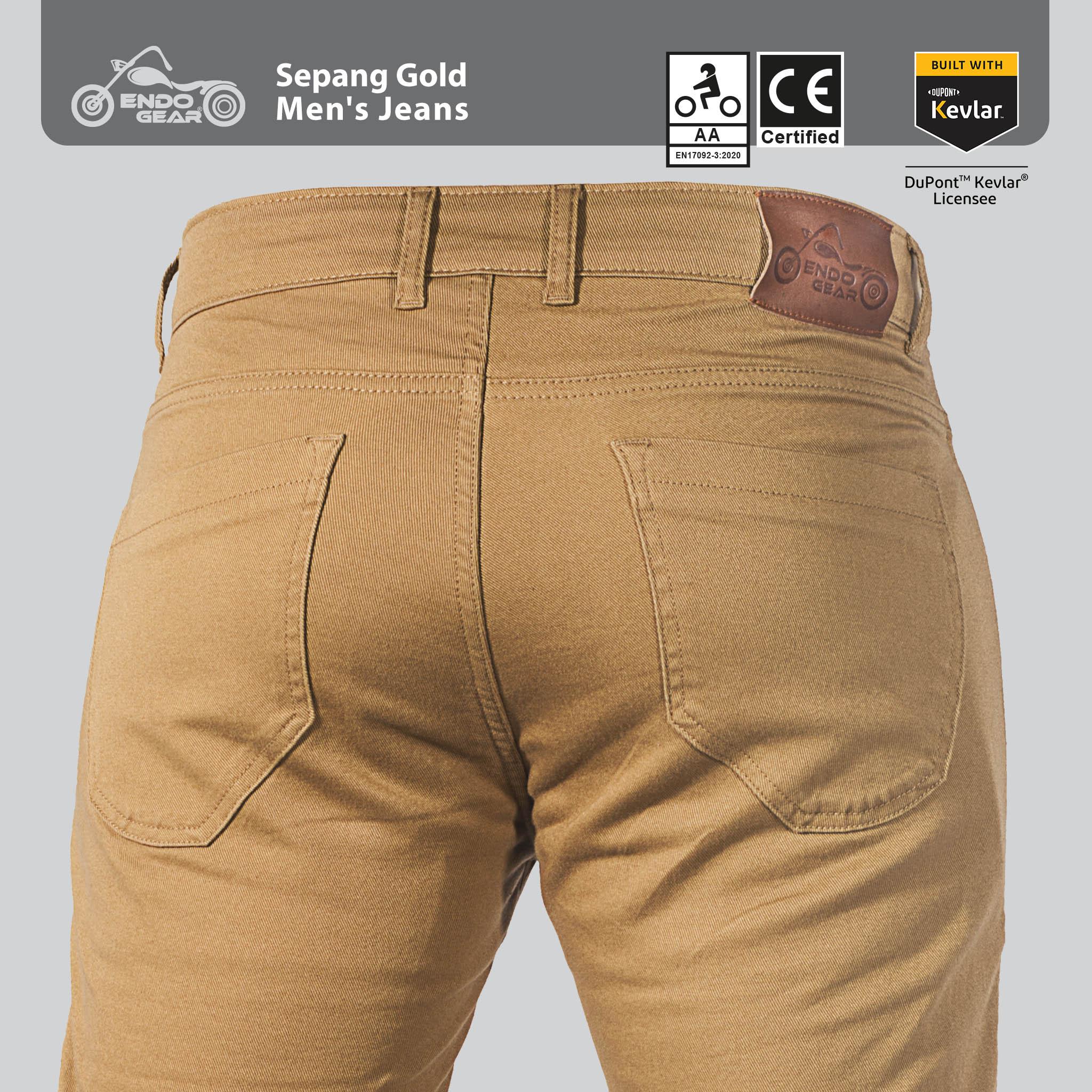 Lemant Men’s Gold Sepang Jeans – Stylish Durable Denim - Image 4