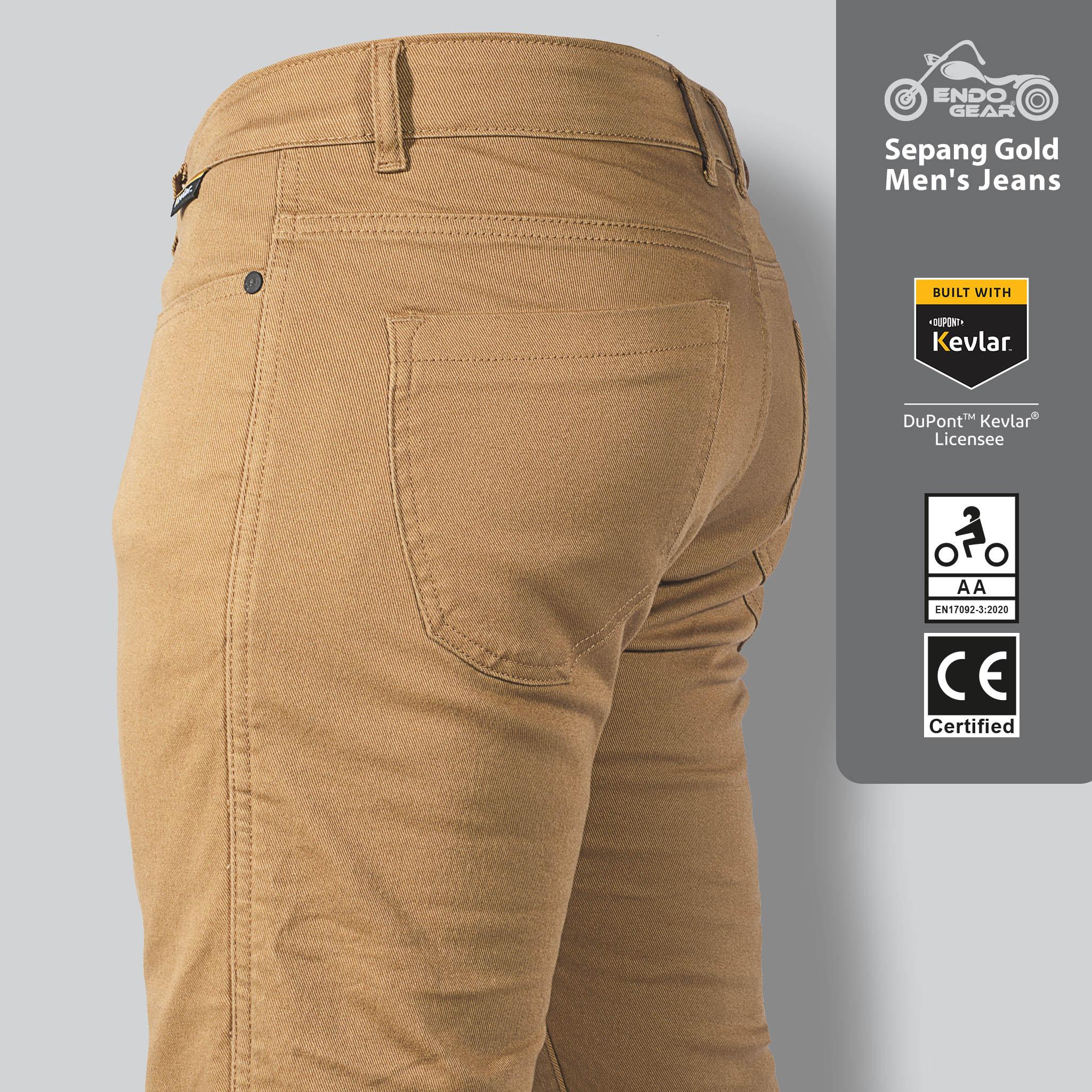Lemant Men’s Gold Sepang Jeans – Stylish Durable Denim - Image 5