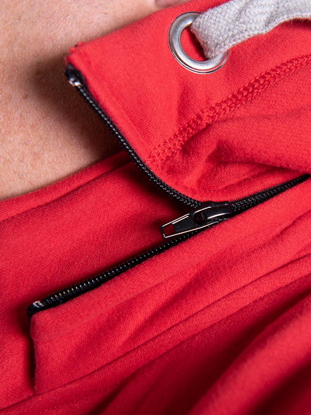 Lemant Kevlar Motorcycle Hoodie – Red Protective Riding Gear - Image 4