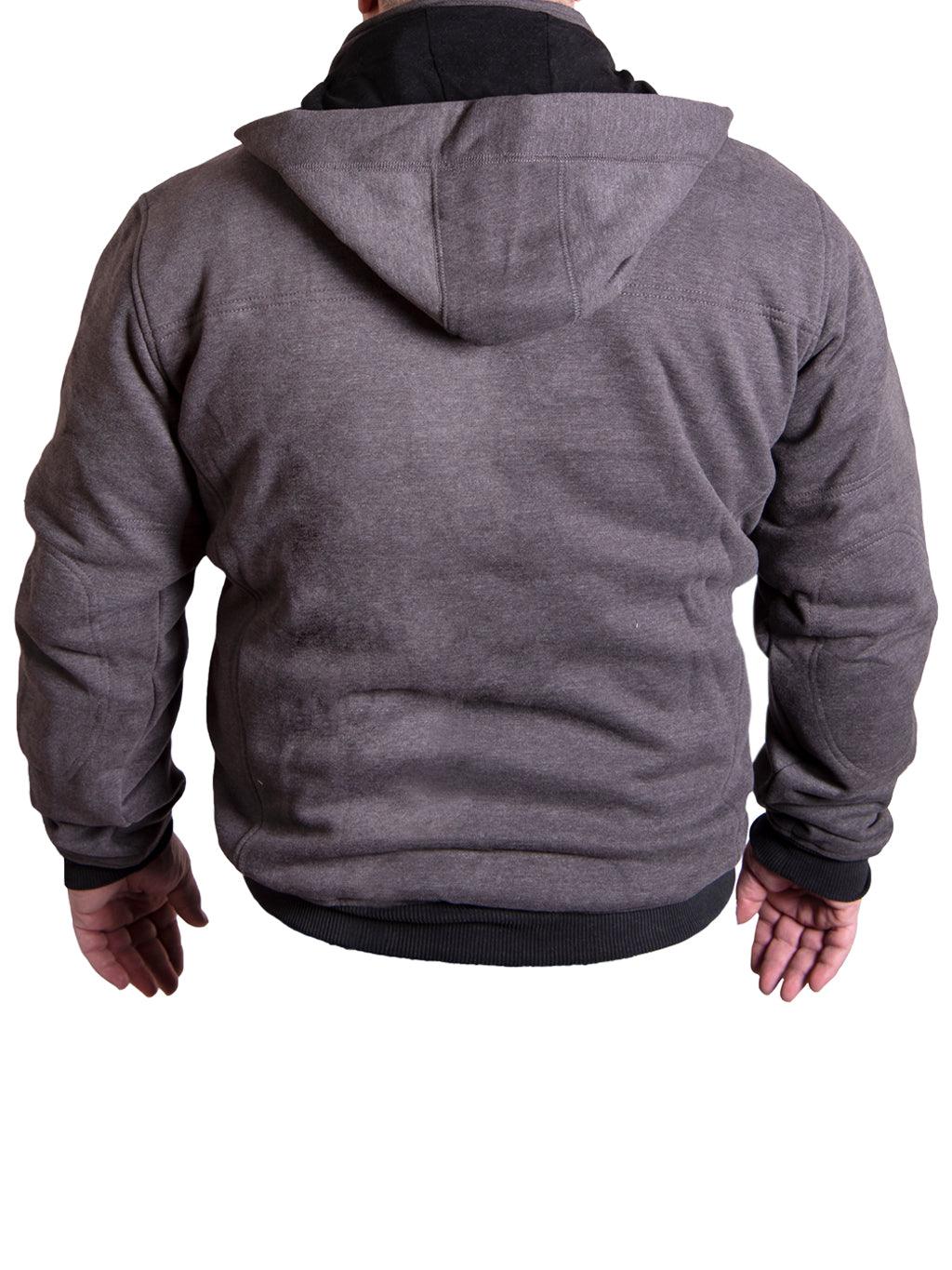 Lemant Kevlar Motorcycle Hoodie – Charcoal Black Protective Gear - Image 2