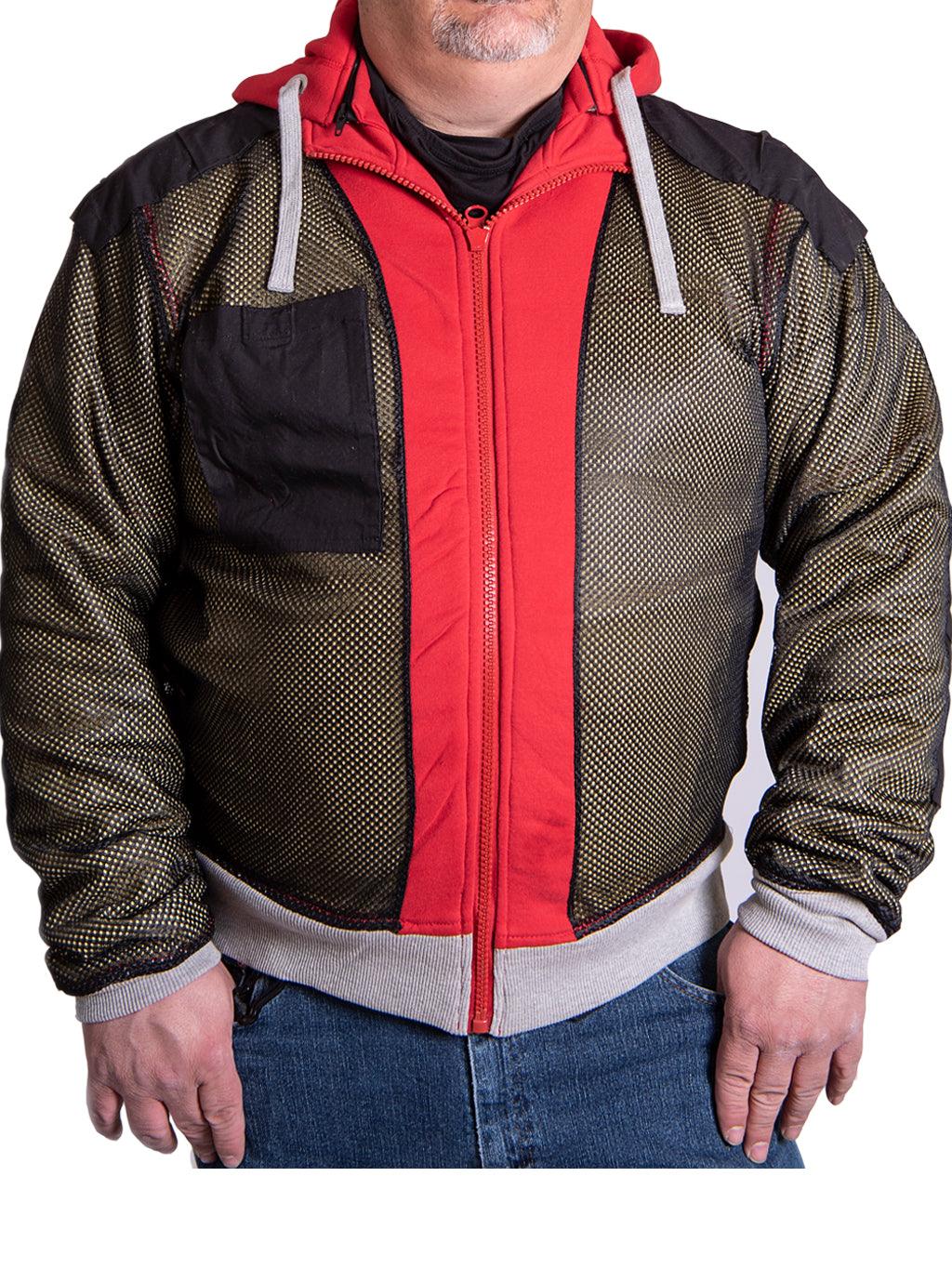 Lemant Kevlar Motorcycle Hoodie – Red Protective Riding Gear - Image 5